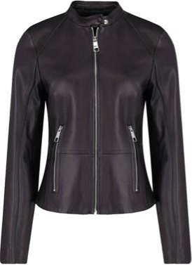 Women's Black Leather Biker Jacket